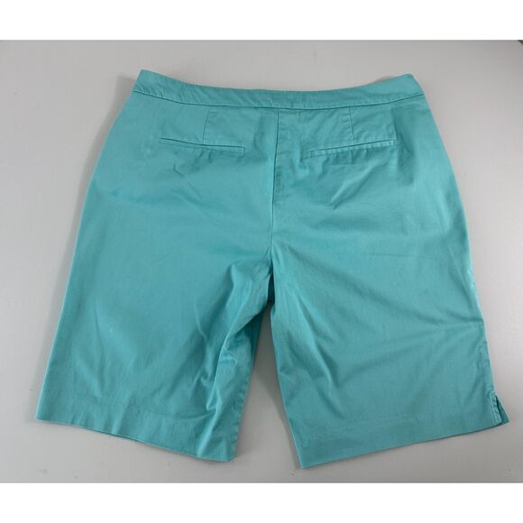 Coldwater Creek Women's Blue Natural Fit Shorts Size 14 - Picture 2 of 11